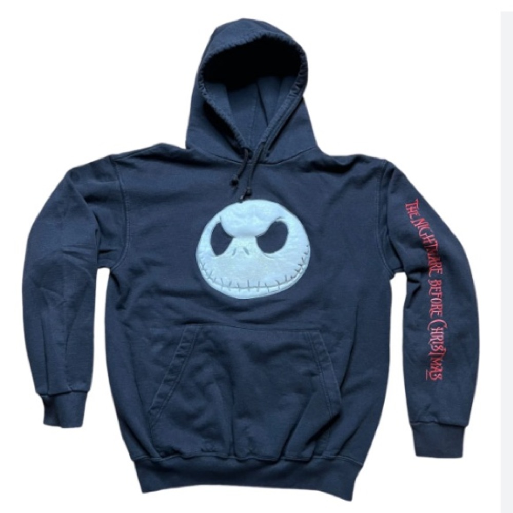 Vintage DISNEYLAND The Nightmare Before Christmas Hoodie Sweatshirt 90s
